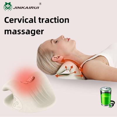 Подушка для массажа шеи, перезаряжаемый корректирующий вытяжной согревающий компресс для сна, успокаивающая подушка для массажа плеч и шеи EMS