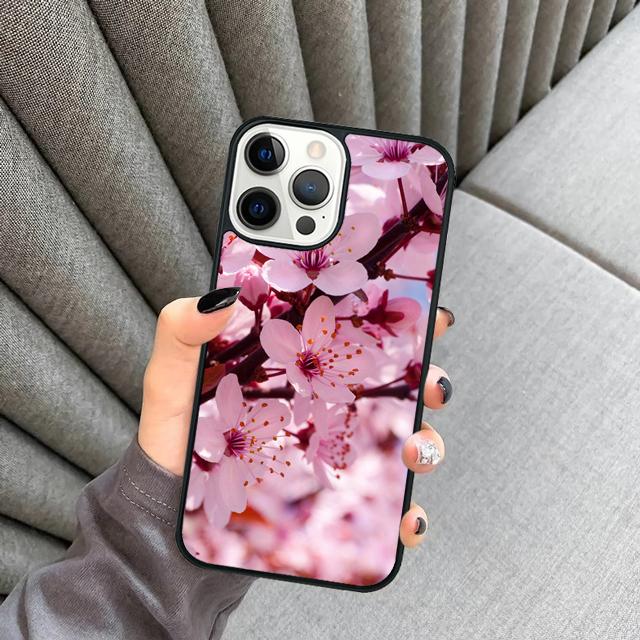 Цветок сливы цветок Чехол для телефона Для Для iPhone 17 Air 16 15 11 12 13 14 Pro Max Plus coque