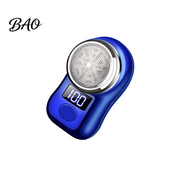 Portable Men Shaver Mini Electric Shaver, LED Display Waterproof Wet And Dry Battery Indicator Razor Pocket Size Razor, USB Rechargeable Cordless