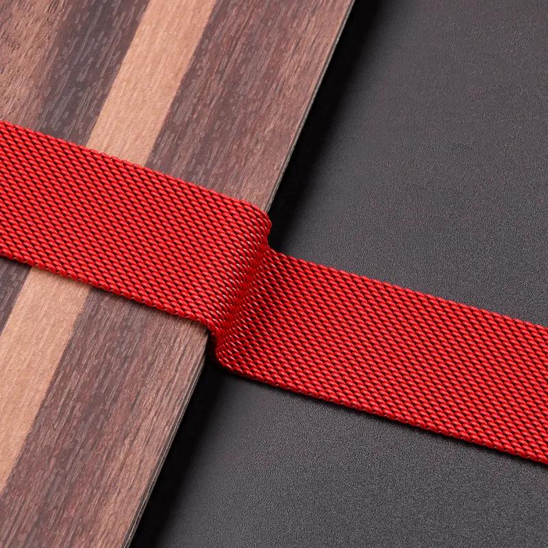 Миланский ремешок для Apple watch band 44 мм Ultra 2 49 мм браслет iwatch Series 10 9 7 8 6 SE 5 4 3 Correa 38/40 мм 42/46 мм 41/45 мм