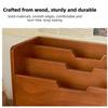 Rustic Desktop Drawer Storage Box Wooden Mail Organizer Stationery Storage Containers  Office Use
