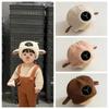 Cloth Accessories Children Lamb Hat Plush Faux Fur Bucket Hat Warm Cute Sheep Hat  Baby