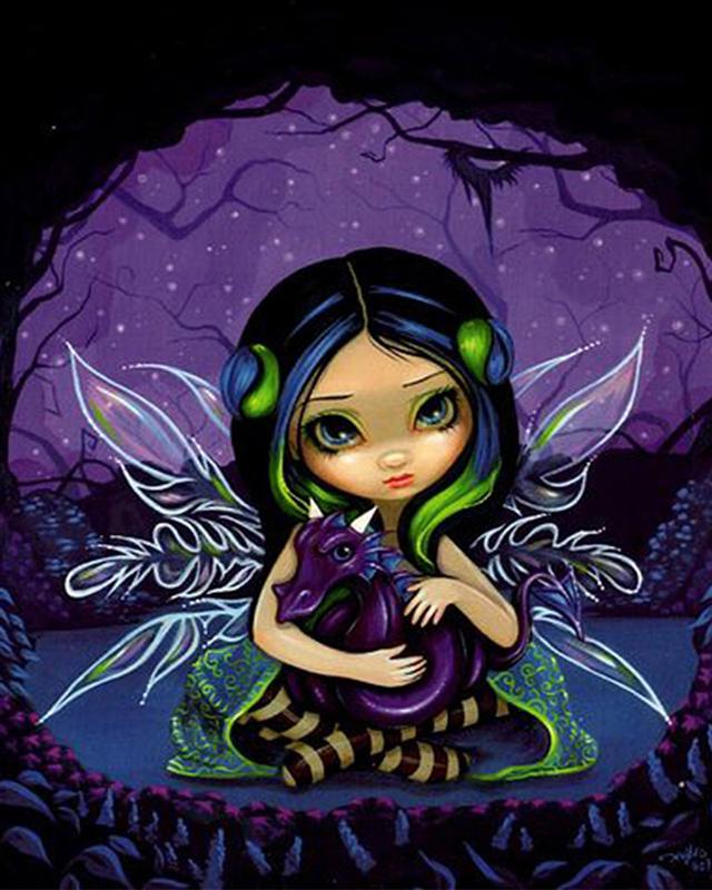 Алмазная картина, полная круглая квадратная эльфы и ангелы, 5D DIY Алмазная вышивка, распродажа, фантазийная мозаика, домашний декор