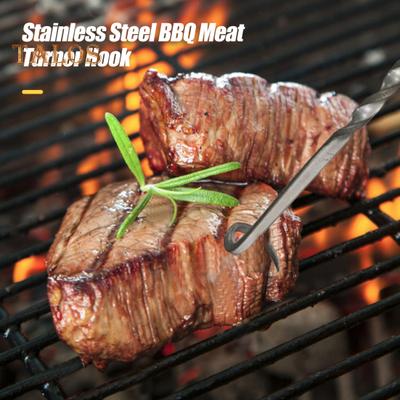 Переворачиватель для еды на гриле и крюк для мяса, мощный поворотный механизм для переворачивания ребрышек, куриных хот-догов, переворачиватель для еды в виде косички, крючки для переворачивания на гриле