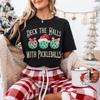 Pickleball Christmas Shirt, Deck the Halls with Pickleballs T-Shirt, Pickleball Lover Gift