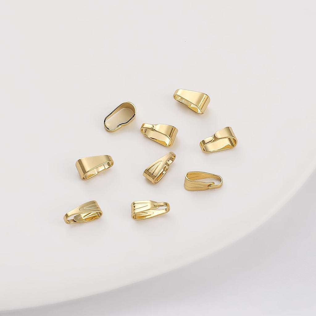 10 шт., медный кулон, зажим, застежка, соединитель, бусины, ювелирные изделия, DIY браслет, ожерелье, кулон, ювелирный компонент