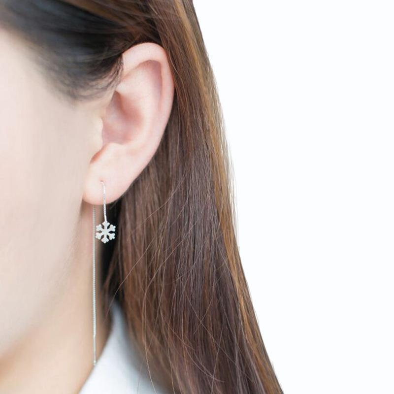 Новый! Женские длинные серебряные серьги с кисточками в корейском стиле, простые универсальные стильные серьги, ювелирные аксессуары