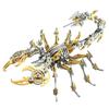 3D Puzzle for Steampunk Scorpion Insect Model Metal DIY Handmade Miniature Stainless Steel Craft Educational Christmas or Birthday Gift Adults Toy,