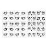 10 Sheets Halloween Spider Eye Tattoo Stickers Face Temporary Tattoos DIY Bat Skull Spider Web Pattern Scary Eye Shadow Stickers for Adult Kids