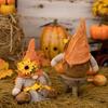 Straw Hat Harvest Gnome Doll Mini Pendant Thanksgiving Decor Unique Gnome Ornament  Home Decoration