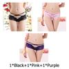 Women's Panties Open Crotch Thongs Sexy Hollow Briefs Underwear Erotic T-Backs Sweet Crotchless Seamless Panty