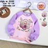 Cartoon Labubu Face-Changing Sweatshirt for Girls - Winter Style, Versatile Plus Velvet, Long-Sleeved Top