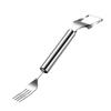 Watermelon Cutter Fork Stainless Steel Fruit Fork Slicer Melon Cube Cutting Tools for Kitchen Camping