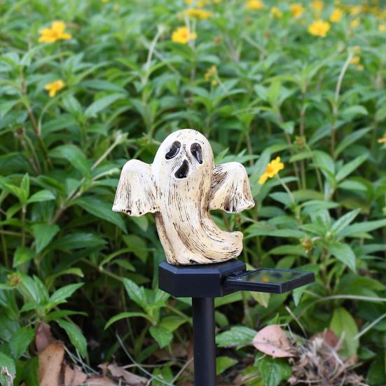 Солнечный тыквенный фонарь Хэллоуин садовый фонарь Джек-о'-фонарь колышек уличный водонепроницаемый фонарь-череп