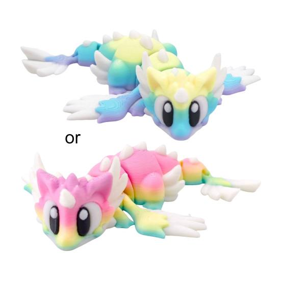 Коллекционное мини-яйцо с драконом, напечатанное на 3D-принтере, с подвижным драконом внутри