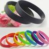 Silicone Rubber Wristband Flexible Wrist Band Cuff Bracelet Sports Casual Bangle For Women Men