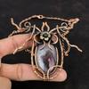 Botswana Agate Necklace Copper Wire Wrapped Necklace Handmade Jewelry Adjustable Gemstone Necklace Copper Jewelry Unique Necklace For Gifts
