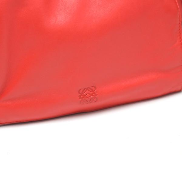 LOEWE leather Tassel Shoulder Bag leather Red Women 380 82 E17 Used