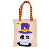 Halloween Tote Bag Gunny Cloth with Handle 4 Patterns Thanksgiving Bags for Trick Treat