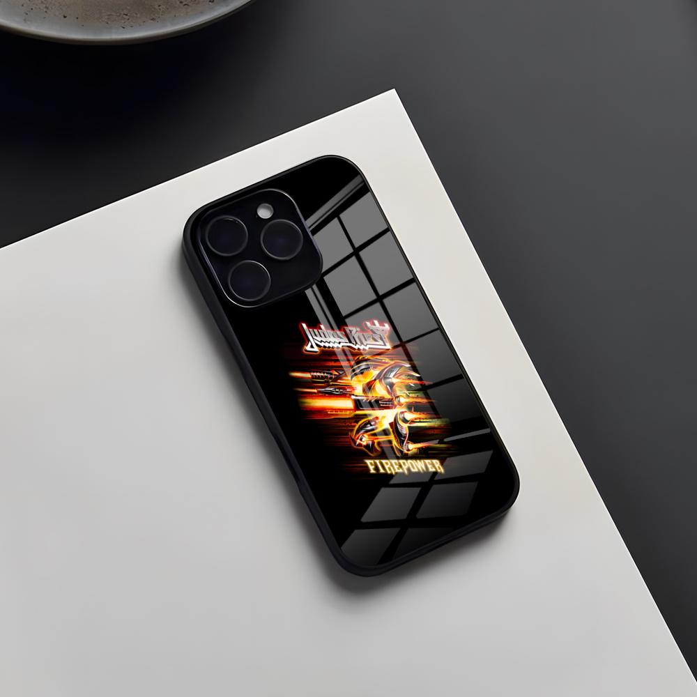 Judas Priest Band Phone Case For IPhone 17 Pro Max 16 15 14 Pro Max 13 11 X Xs Xr 8 7Plus Glass Cover
