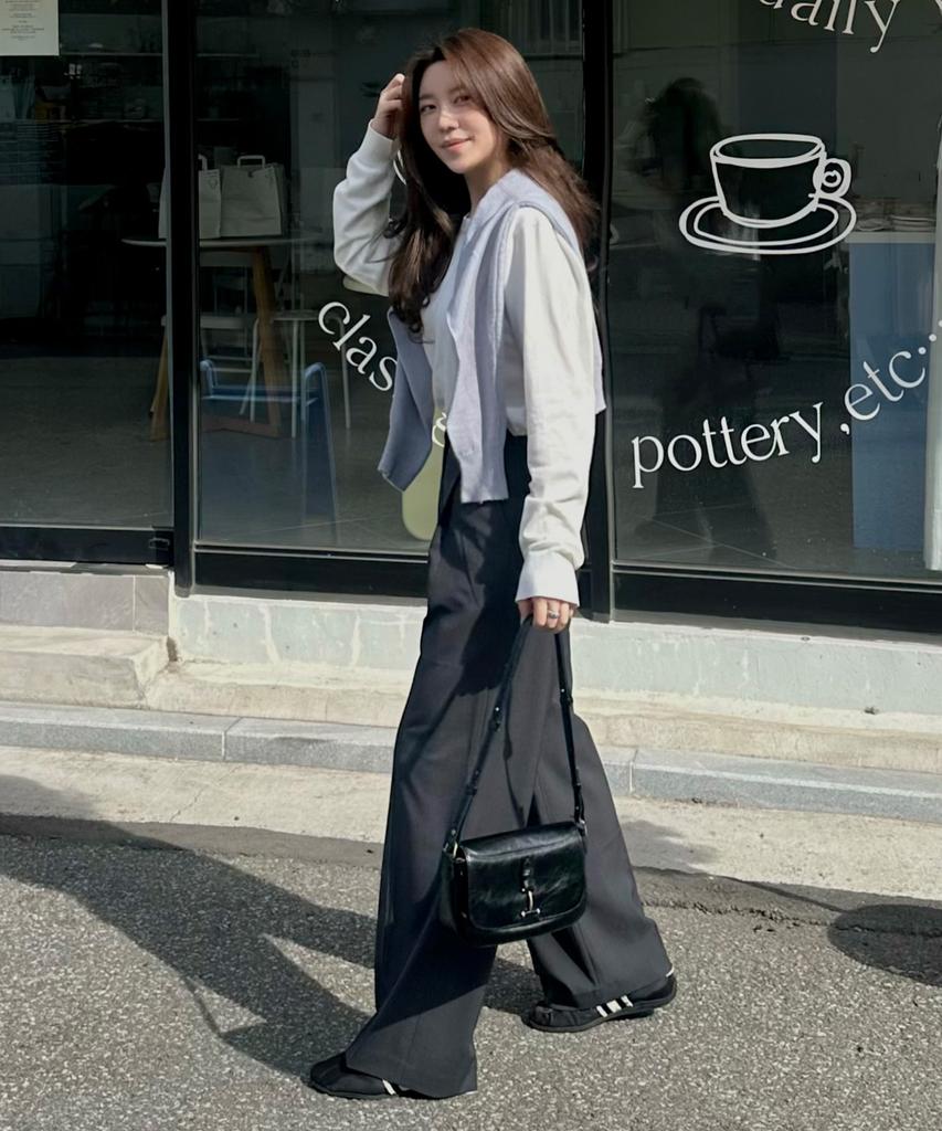 MIND BRIDGE WOMEN [W] Single-Pleat Wide Elastic Waist Slacks - 3 Colors