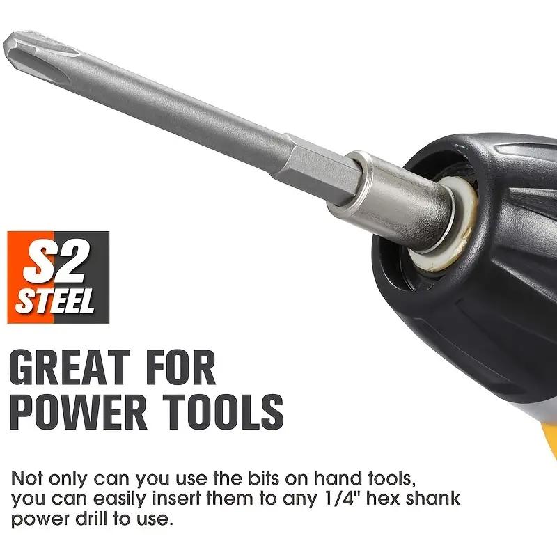 Набор магнитных отверток Phillips с шлицевым шлицем для дрели с шестигранным хвостовиком 1/4, набор наконечников для крестовой отвертки, прецизионный аксессуар для электроинструмента