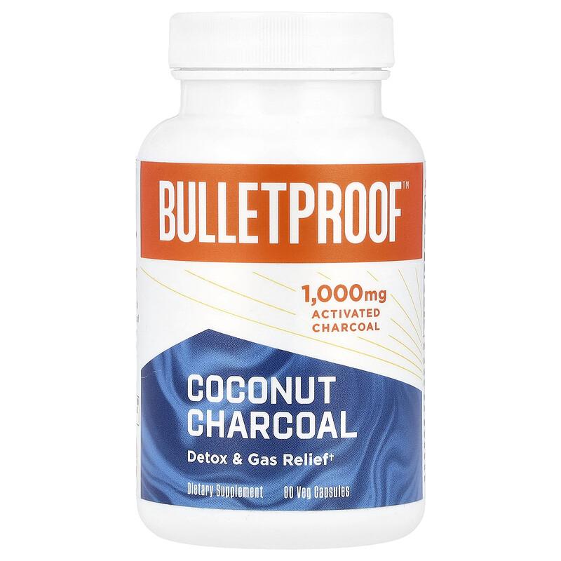 Coconut Charcoal, Detox & Gas Relief, 90 Veg Capsules (500 mg per Capsule)