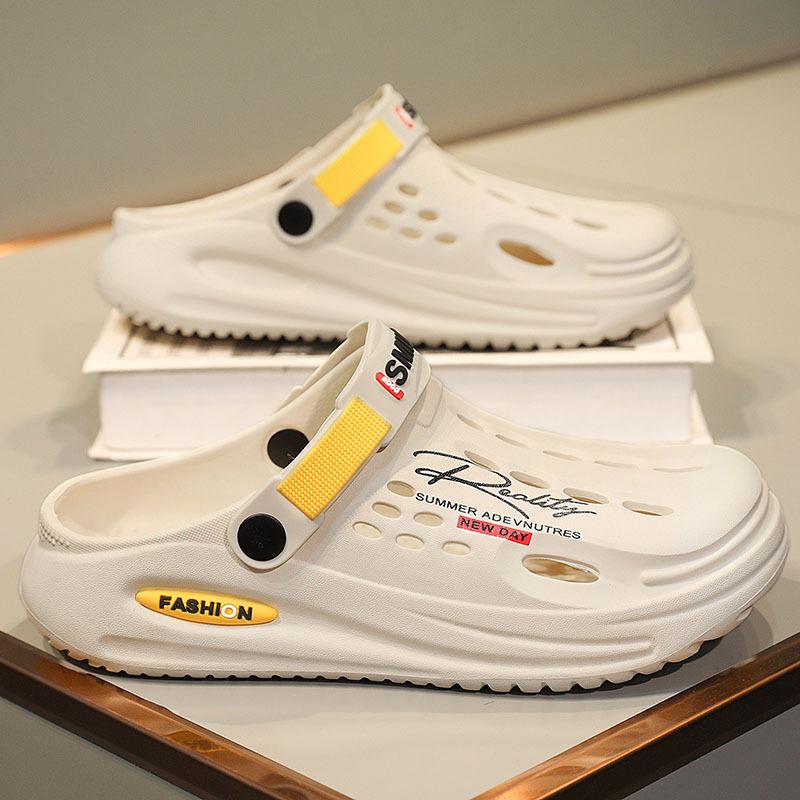 Cave Shoes for Men,indoor Eva Tread Shit Feeling Sandals,two Wear Sandals Slippers,outdoor Beach Shoes,men Slippers