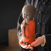 New Namaste Monk Statue for Home Decor 25 CM Showpiece Small Laughing Cute Budha Idol for Living Room