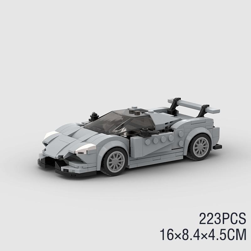 MOC City Speed ​​Sport Racing Car Model Building Blocks Convertible Super Race Bricks Rally Vehicle Toy Technical Christmas Gift