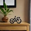 Minimalistic Bicycle Sculpture Abstract Wire Frame Road Mountain Bike Silhouette Statue Figurine Desktop Decoration Ornament Cyclist Present
