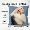 RRosalia Singer Cushion Cover Plush Fabric Soft DoubleSided Printed Sofa Warm Winter Home Child Gift Pillow Case