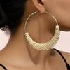 Personality Design, Large Circle Earrings, Women's Niche Fashion, Exaggerated Round Earrings