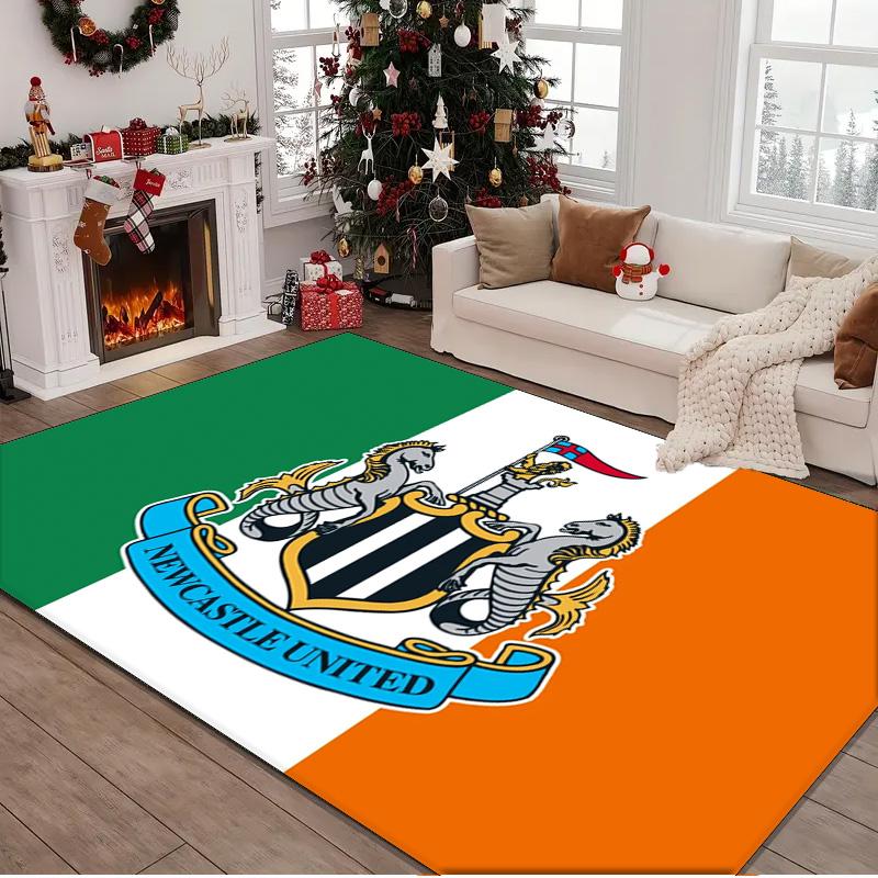 1PC rug Newcastle United Crest Carpet, Chair Rug,Area Rug for Office Bedroom living rooms bedroom, Doormat decor Christmas fan gifts