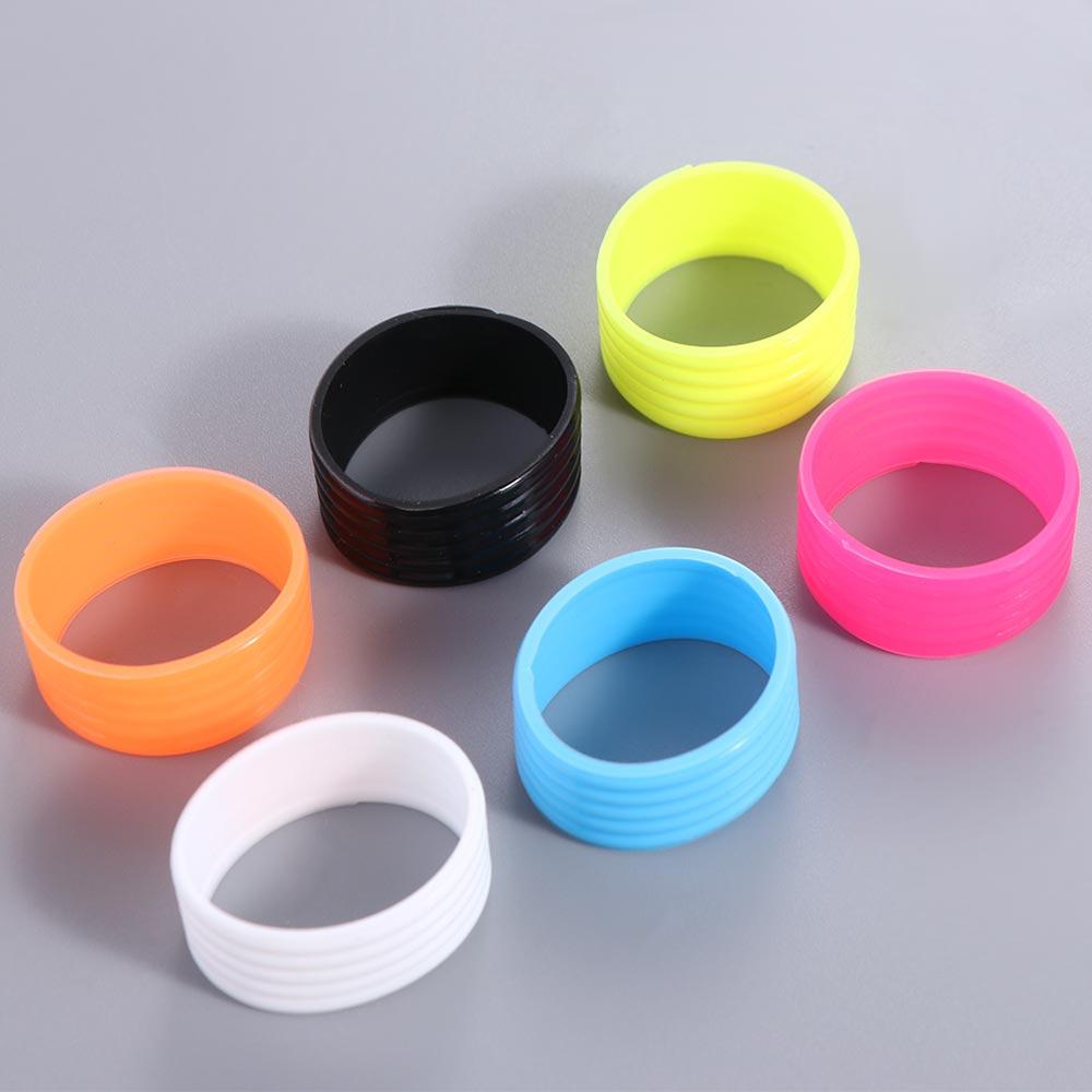 4 шт. Силиконовые резиновые накладки на теннисную ракетку, эластичные, резиновое кольцо для ручки ракетки, универсальные