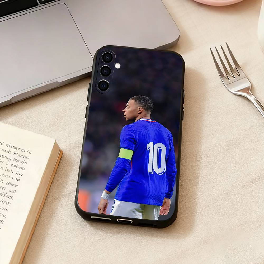 Football Star m -MbappeS-s Phone Case For Samsung Galaxy A73,A72,A71,A70,A53,A52,A51,Soft Silicone Black Cover