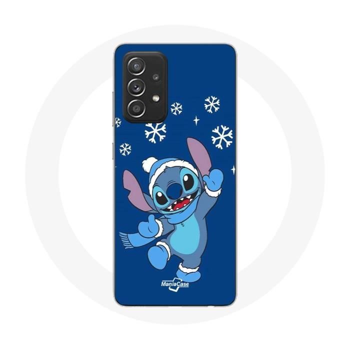 Case for Samsung Galaxy A52 Stitch Snow Christmas Blue