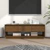 VidaXL TV Stand Honey Brown 110.5x34x40 Cm Solid Pine Wood