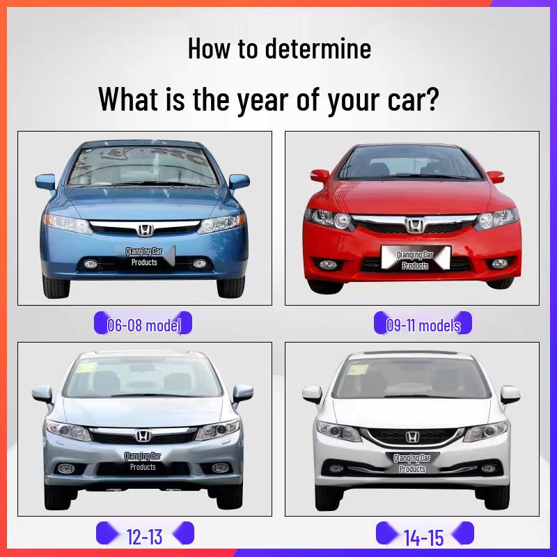 Подходит для переднего и заднего бамперов Honda Civic (2006-2012)