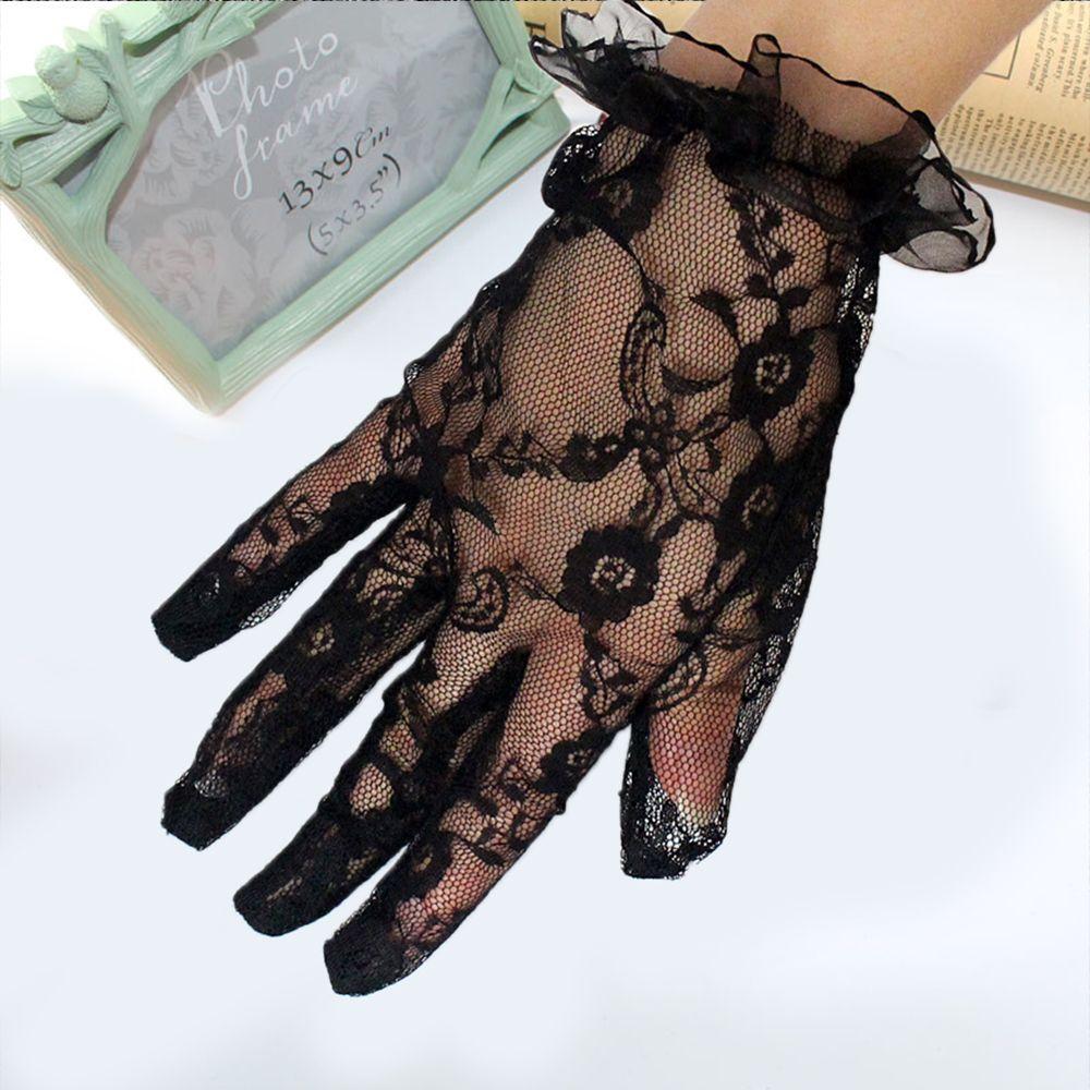 Driving Gloves Sun protection Lace Breathable Sexy Short Gloves Women Gloves Lace Gloves Mittens