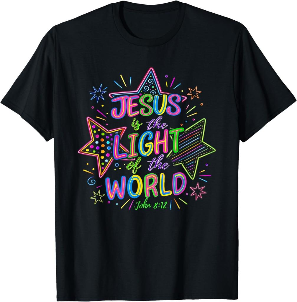 Jesus is The Light of The World John 8 12 VBS T-Shirt