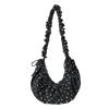 Lightweight Polka Dot Pleated Bag Korean Style Nylon Messenger Pouch Lace Crossbody Bag  Outdoor