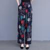 Summer Oversize Pants for Women Casual Loose Plus Size Wide Leg Pants Vintage Middle-aged Women's Clothing