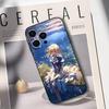 V-Фиолетовый Чехол для телефона с персонажем Эвергарден для IPhone 17,16,15,14,13,12,11,Plus,Pro,Max,Plus,XS, мягкий чехол Черный силикон