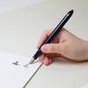 Sailor Fountain Pen Fude DE a fountain pen that lets you write calligraphy navy Mannen, (new specifications), blue, 12-0150-040
