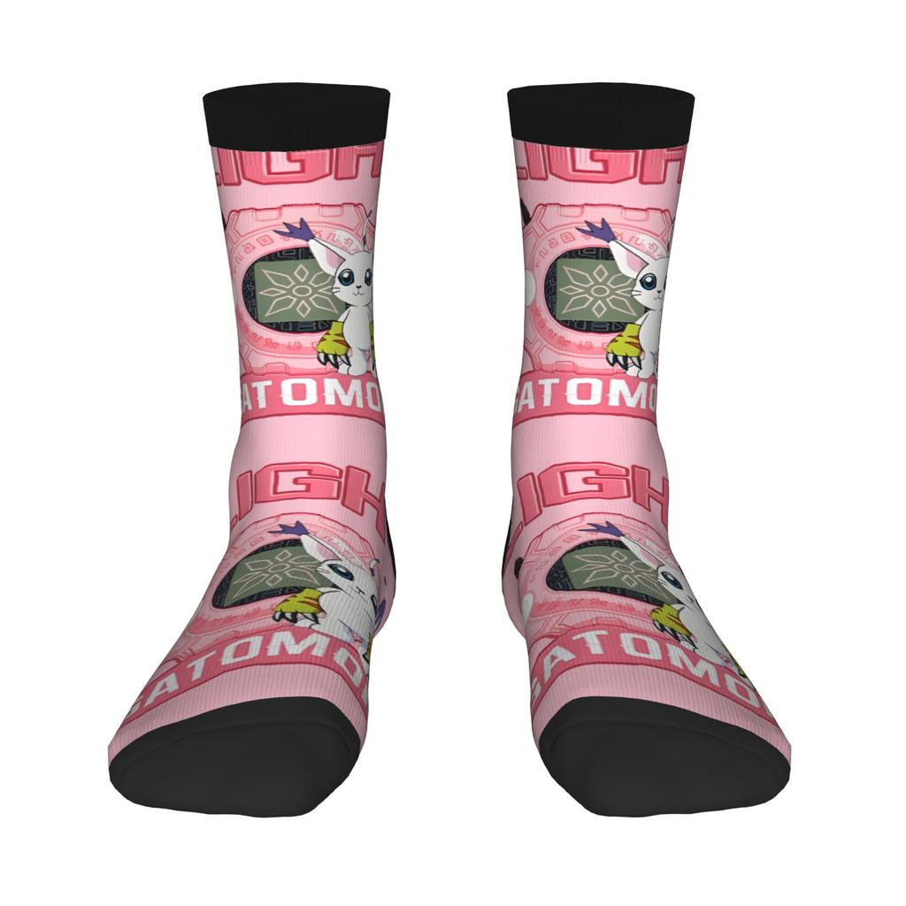 Winter Warm Hip-hop Unisex Digimon and Crests Socks Nostalgic Anime Breathable Skateboard Socks