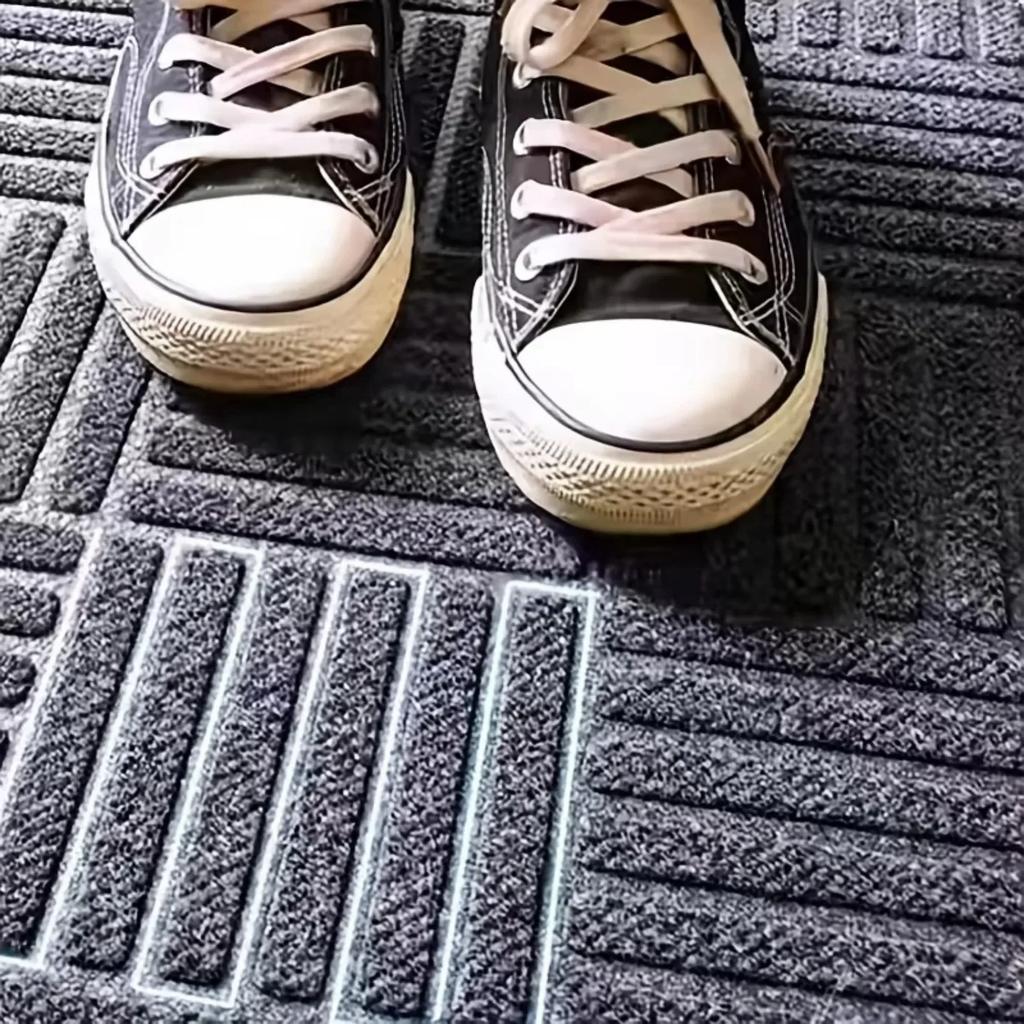 Modern Non-slip Rubber Door Mat Thick Durable Water Absorbent Entrance Mat with Twill Edge Suitable for Kitchen Living Room