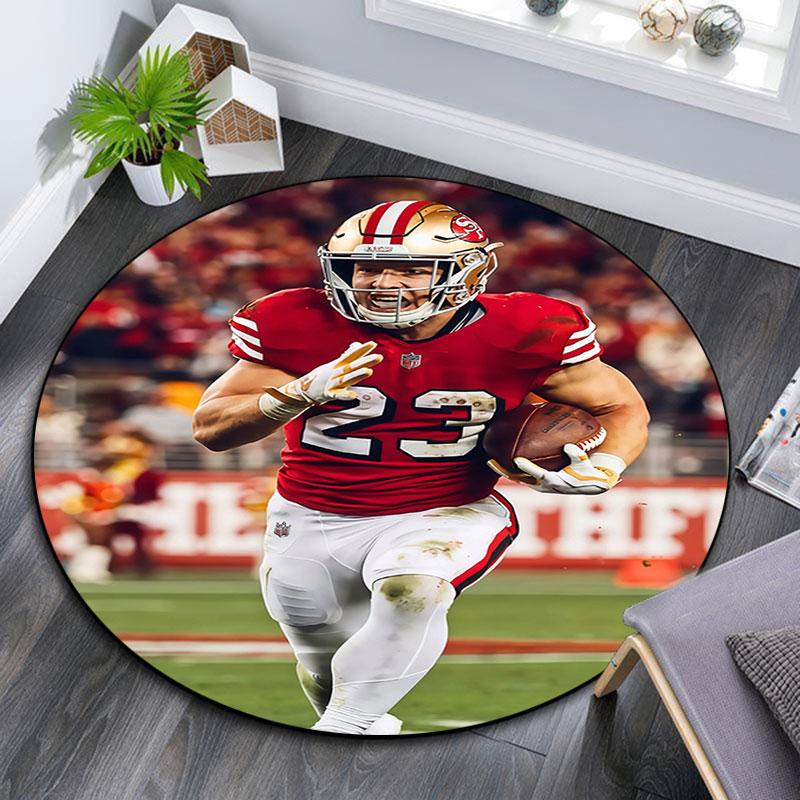 McCaffrey pattern round rug,Carpet Rug for Living Room Bedroom Playroom ,Non-slip Floor Mat,Holiday Gifts and Birthday Gifts.