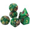 7 шт./набор многогранных D4-D20 блестящих многосторонних акриловых игральных костей для настольной игры DND RPG, аксессуары