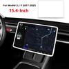 Защитная силиконовая рамка для Tesla Model 3 / Y, защитная пленка для центрального блока управления, дисплея, навигации и экрана, автомобильный аксессуар.
